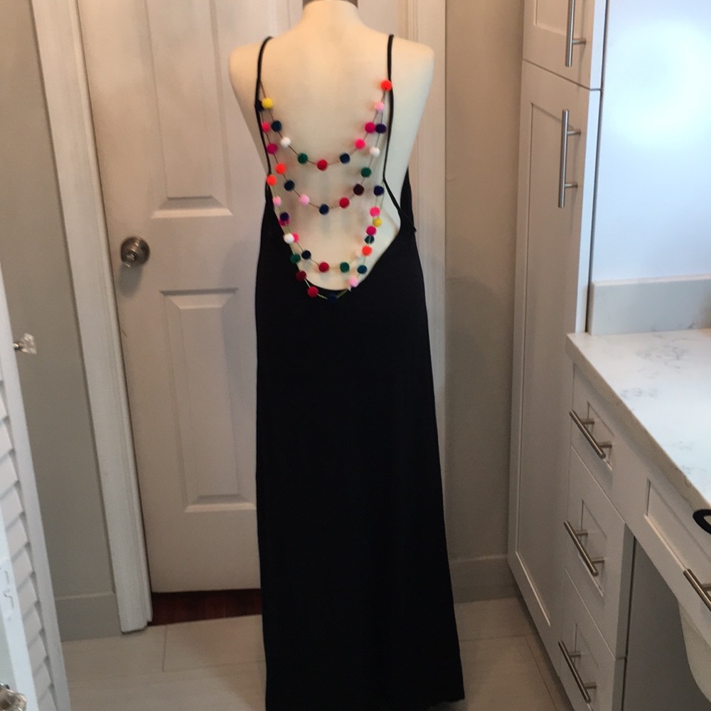 Pitusa maxi dress with Pom Poms